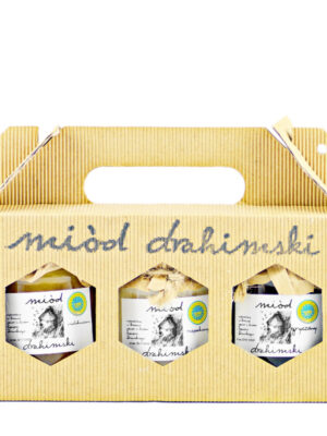 Zestaw miodów 3x 150g w kartoniku