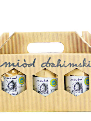 Zestaw miodów 3x 350g w kartoniku